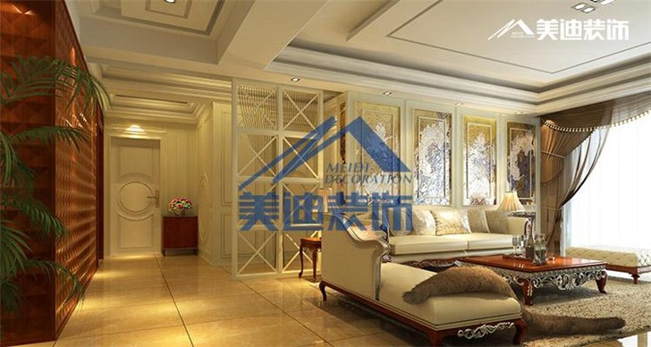 長(zhǎng)沙中隆國際玉璽裝修案例-客廳